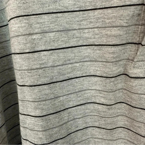 David Taylor Collection Men's Short Sleeve Gray & Black Striped Polo Sz 2XL GUC - Picture 4 of 6